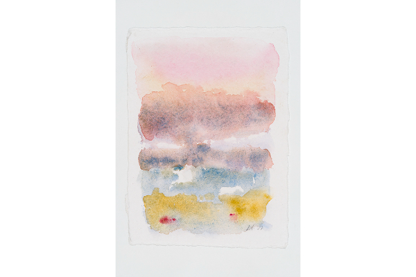 Transported IX, aquarelle sur papier Nujabi, 5x7p.